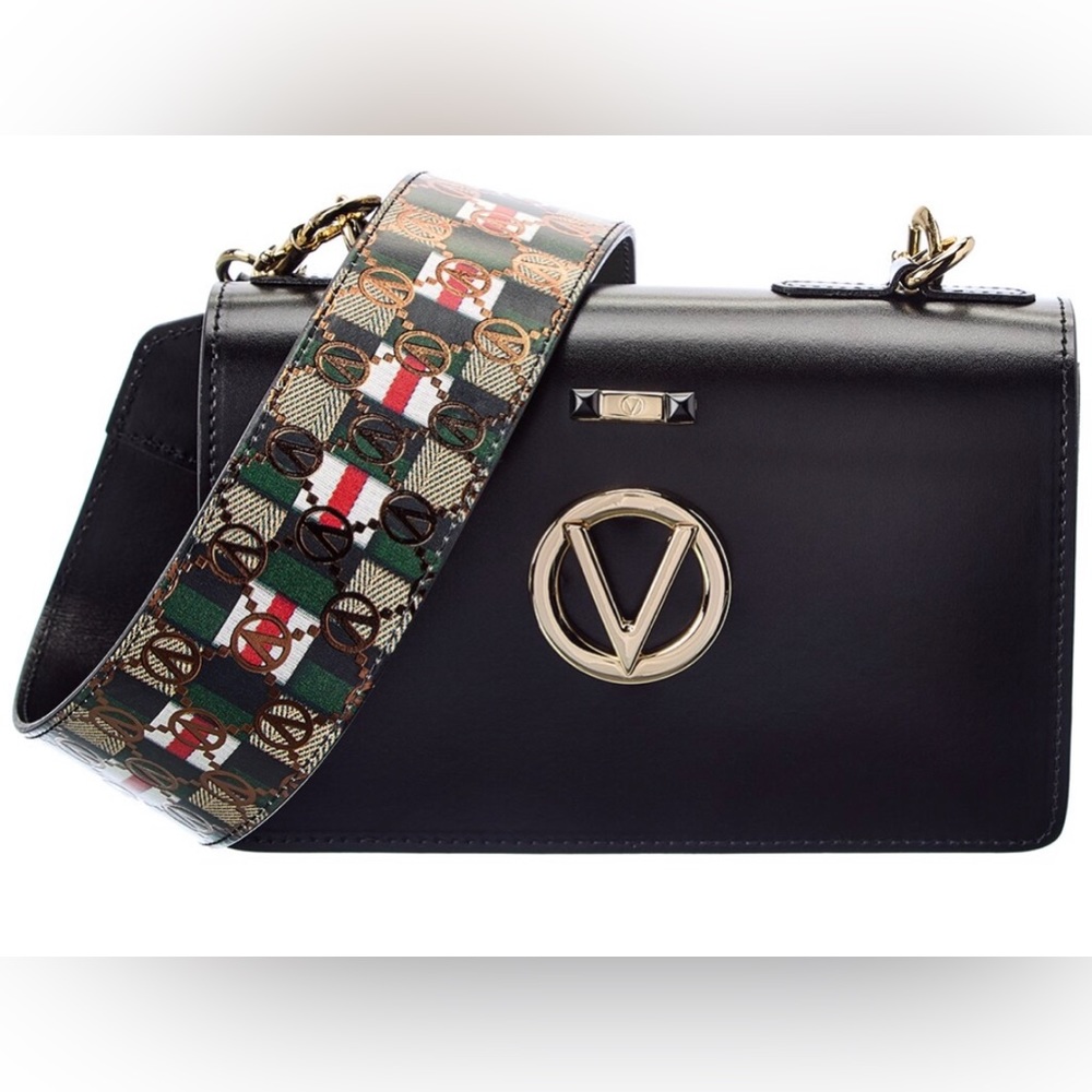 SOLD Valentino Black Mabel Robe Leather Bag NWT - Picture 3 of 7